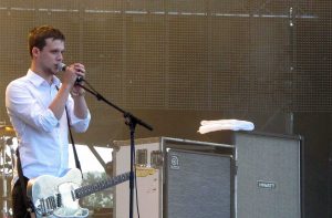 Le groupe White Lies au festival Musilac d'Aix les Bains