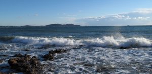 La plage de Carqueiranne dans le Var